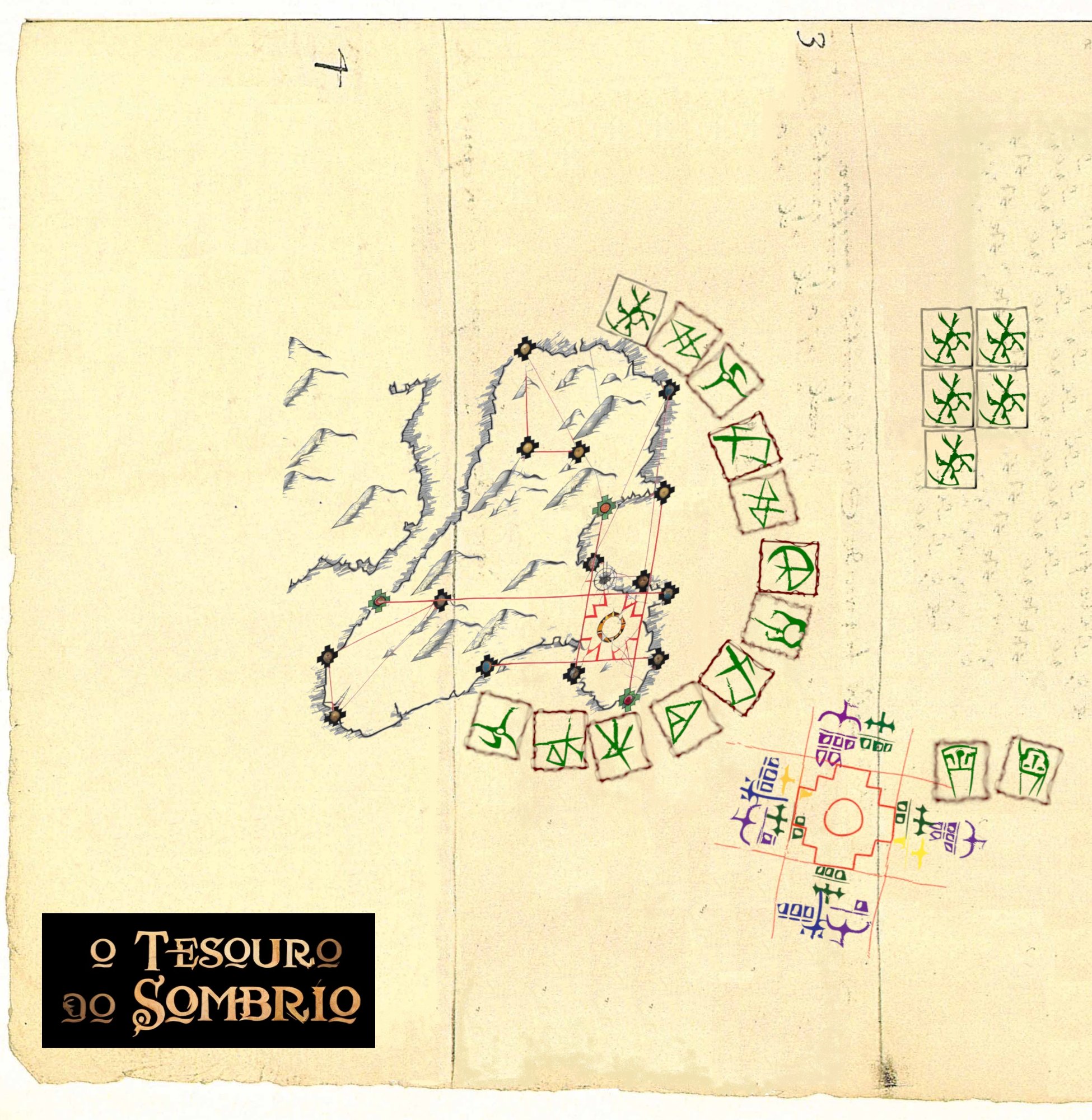 Mapa do Tesouro do Saco do Sombrio — Ilhabela